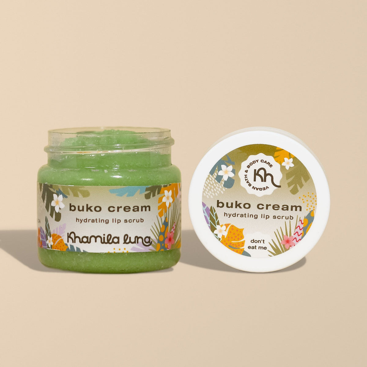 Buko Cream Hydrating Lip Scrub, open